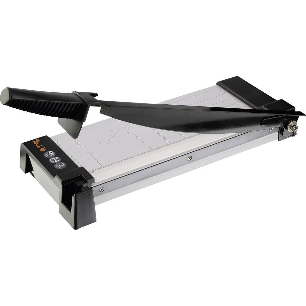Peach Hebelschneider - für Homeoffice, Büro, Schule - bis A3 - bis 10 Blatt - Metallgehäuse - PC300-