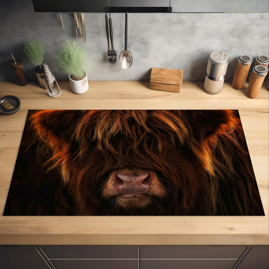 KitchenYeah© Herdabdeckplatte Einteilig Küche Abdeckplatte für Ceranfeld Abdeckung Induktionskochfel