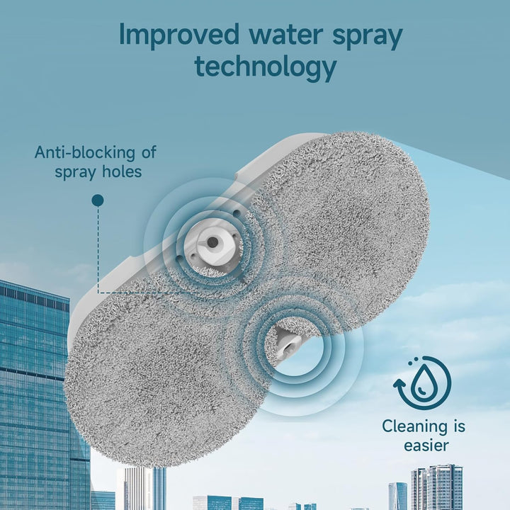E300 Fensterputzroboter mit Doppelseitigem Sprühsystem, Auslaufsicherem Wassertank, Leicht Aufrüstba
