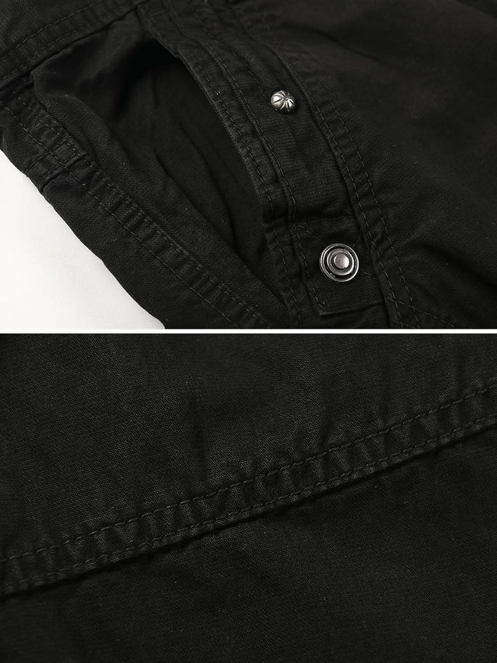 Aeslech Cargo Trousers Women, Women's Work Combat Trousers, Straight Leg Pants with Pockets for Ladi