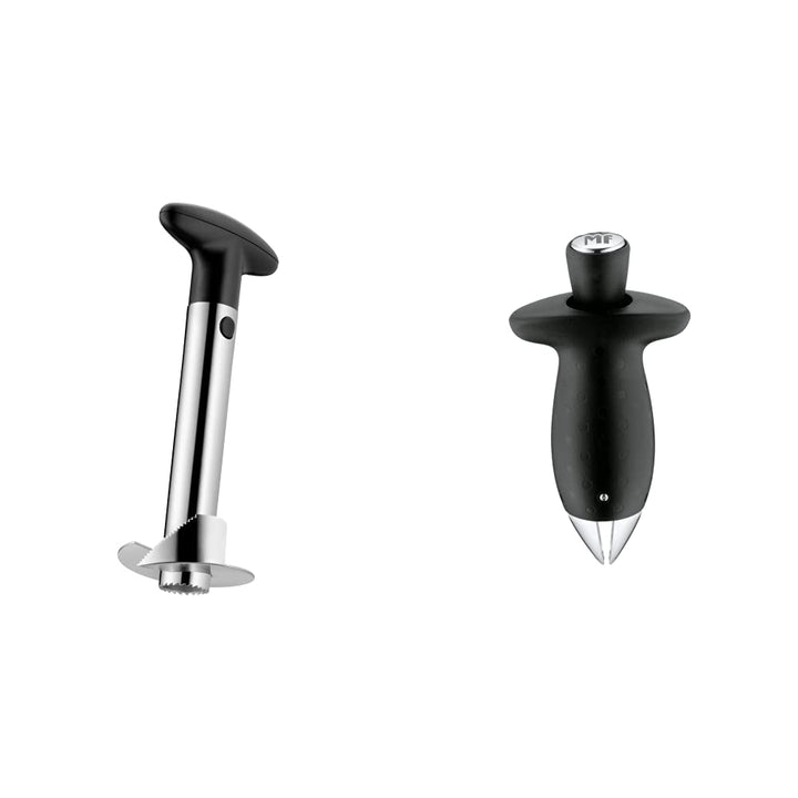 WMF Gourmet Ananasschneider, Ananasteiler schneidet Ringe & Top Tools Erdbeestrunkentferner 9,5 cm,