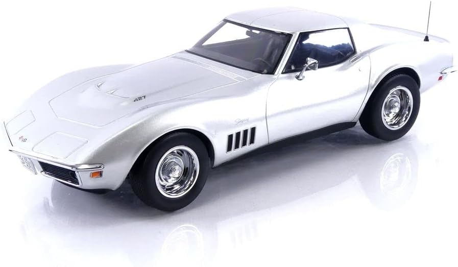 Norev Chevrolet Corvette C3 1969 Silber Modellauto 1:18