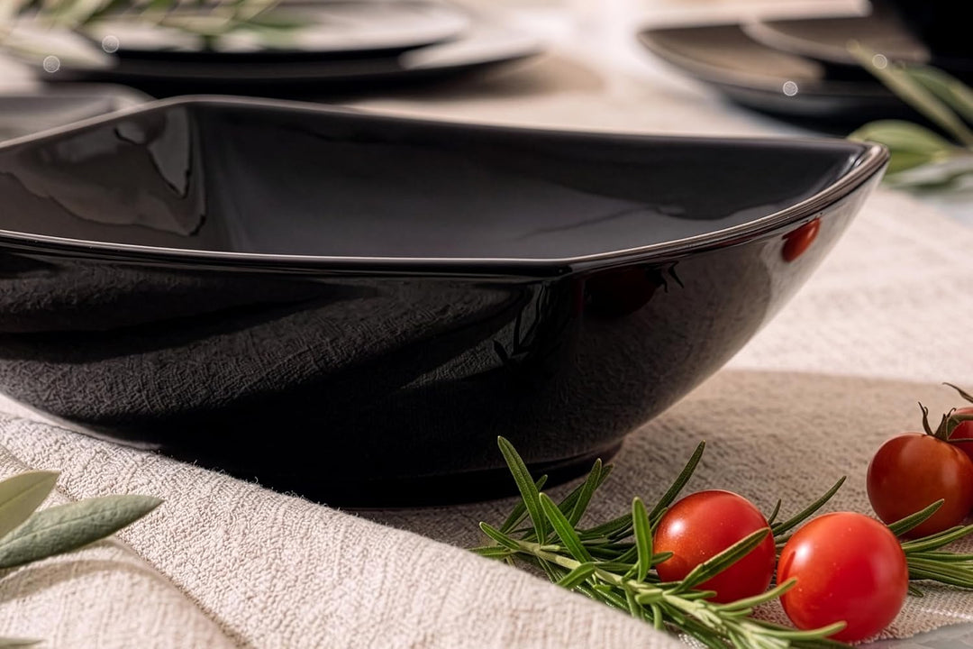 Konsimo. Elegant Suppenteller Set 6er - Schale aus Keramik - Pastateller und Tiefteller für 6 Person