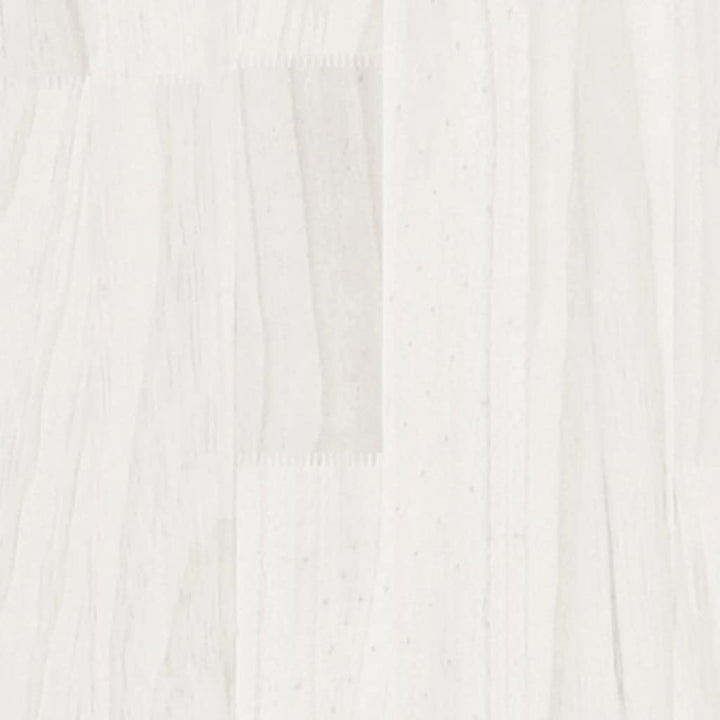 WIFESE Hochbeet Pflanzkübel 2 STK. Weiss 40x40x70 cm Massivholz Kiefer Blumentopf BlumentöPfe Pflanz