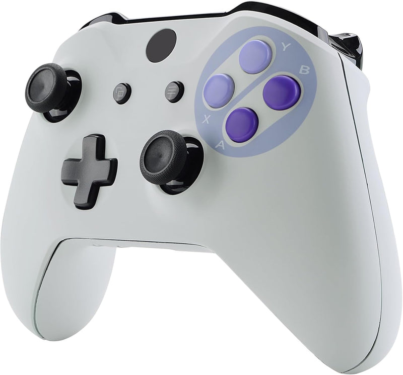 eXtremeRate Ersatz Hülle Gehäuse für Xbox One S&X Controller,Custom Klassik SNES Stil Voll-Schale Fr