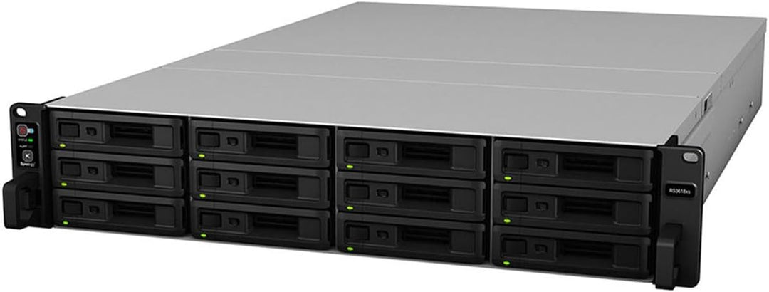 Synology RackStation RS3618xs NAS Rack (2 U) Ethernet/LAN Noir D-1521 12-bay; 8GB DDR4 RS3618xs, 12-