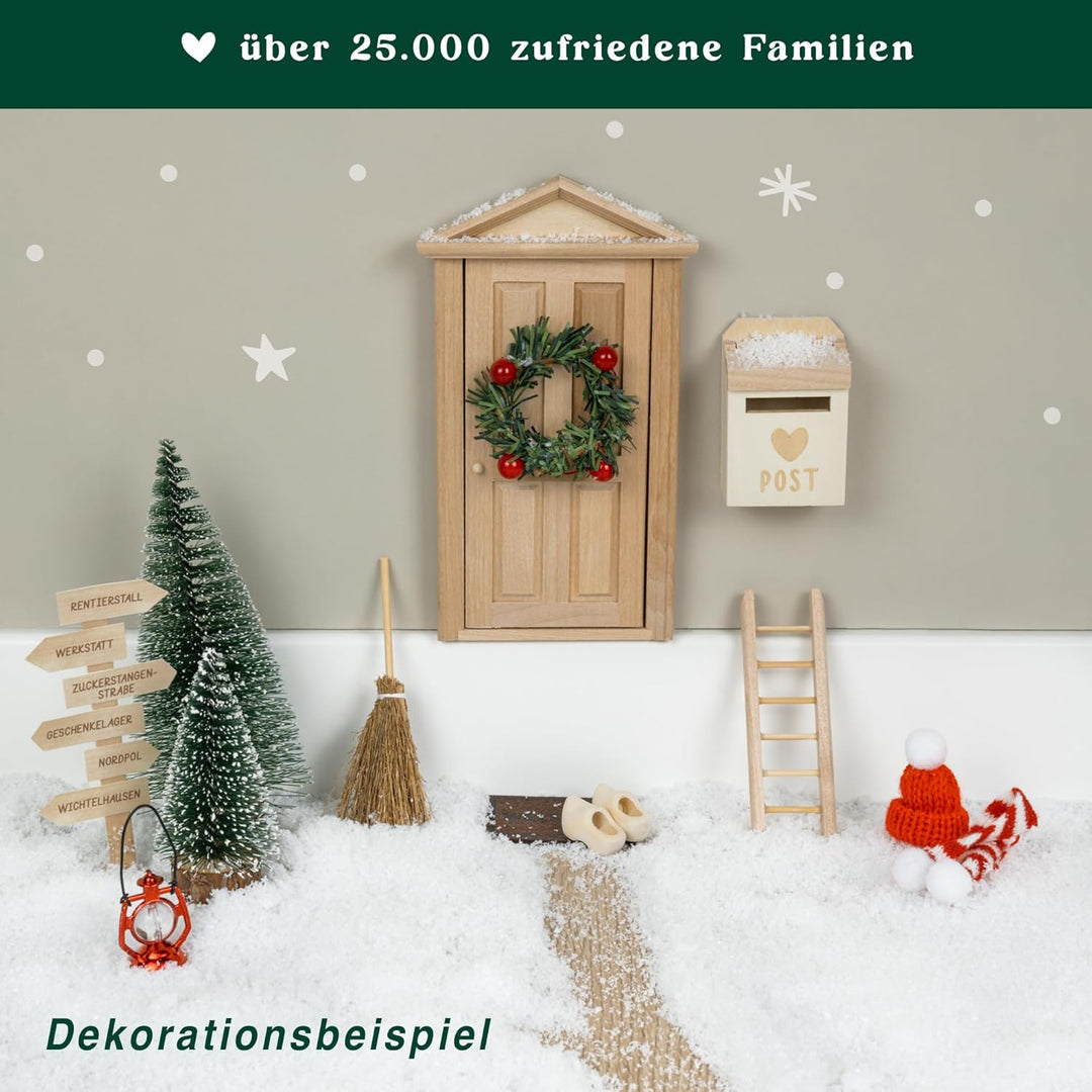 WICHTELFREUND Wichteltür Set - Zauberhafte Wichteltür Komplettset inkl. DIY- Baustelle Miniatur Wich