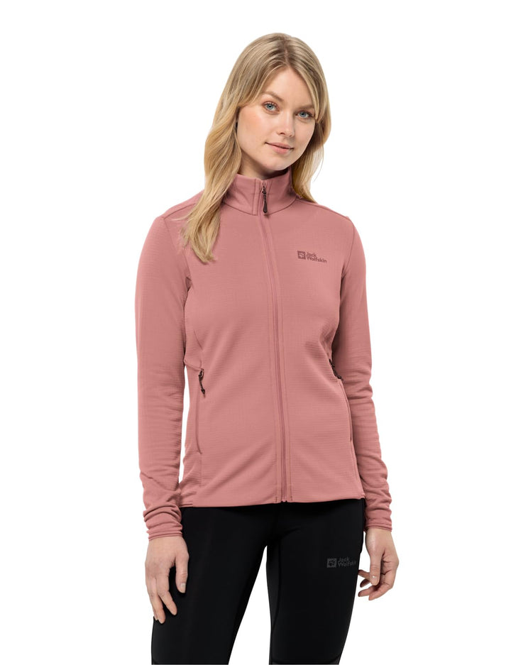 Jack Wolfskin Damen Kolbenberg Fz W Fleece-Jacke L Blush Powder, L Blush Powder