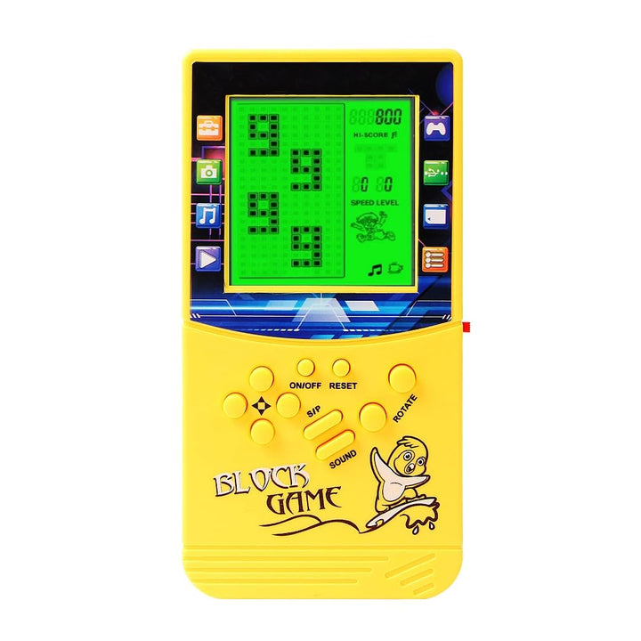 CZT Grosser Bildschirm mit grünem Licht Brick Spielkonsole Eingebautes klassisches nostalgisches Puz