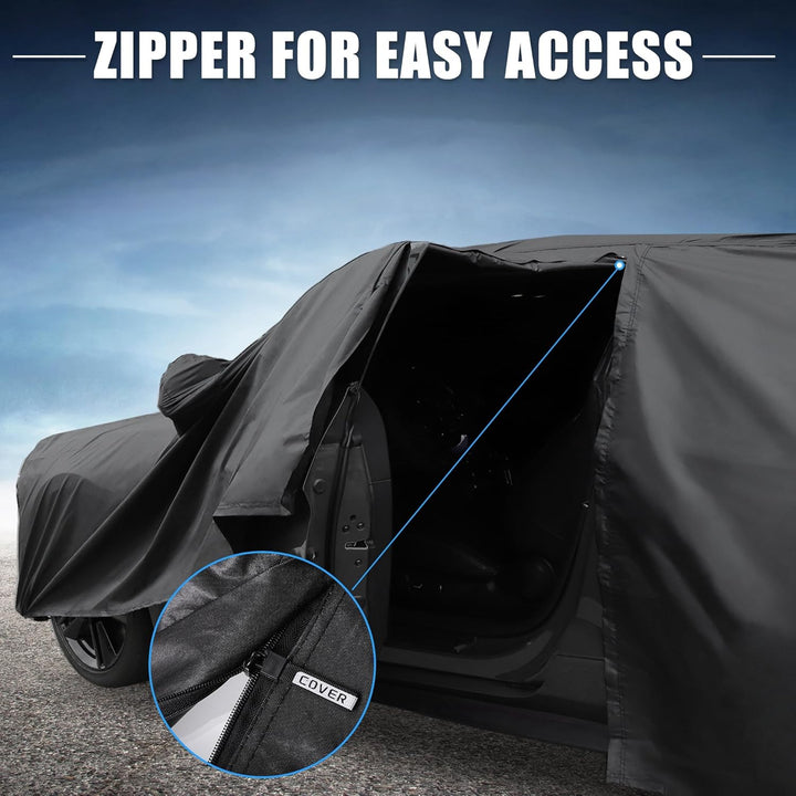 X AUTOHAUX Auto Abdeckung für Mini Cooper 2DR 2DR (2002-2021) Allwetter Wasserdicht UV Beständig Win