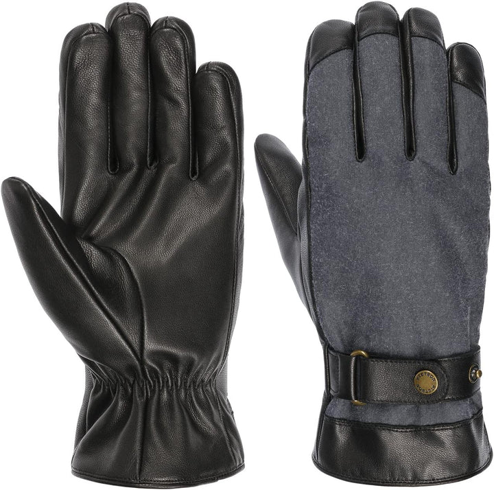 Stetson Nappa Waxed Cotton Lederhandschuhe Handschuhe Fingerhandschuhe Herrenhandschuhe Herren - mit