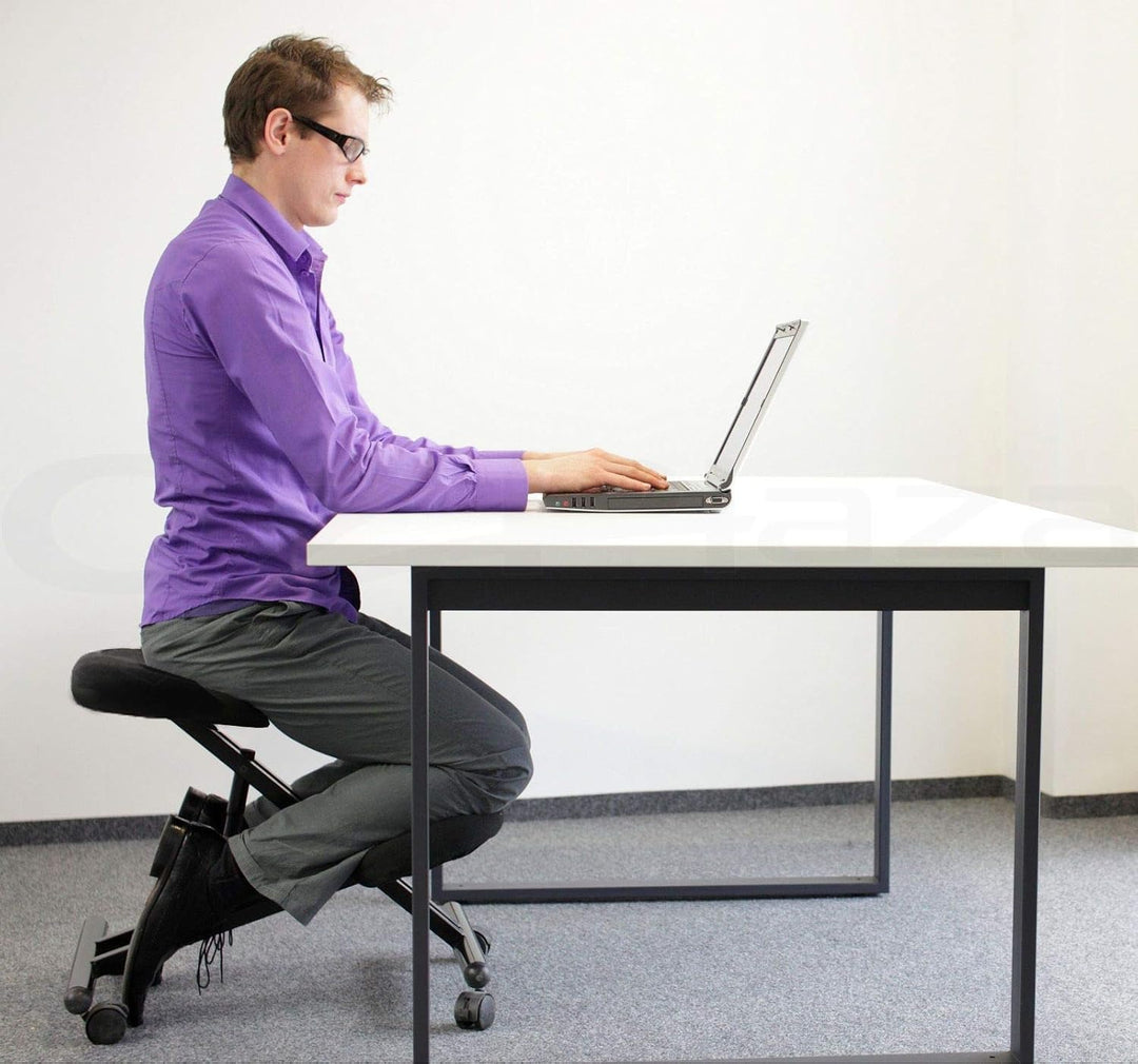 FRANKYSTAR Kniestuhl Ergonomischer Verstellbarer Kniehocker Sitzhocker Bürohocker für Zuhause und Bü