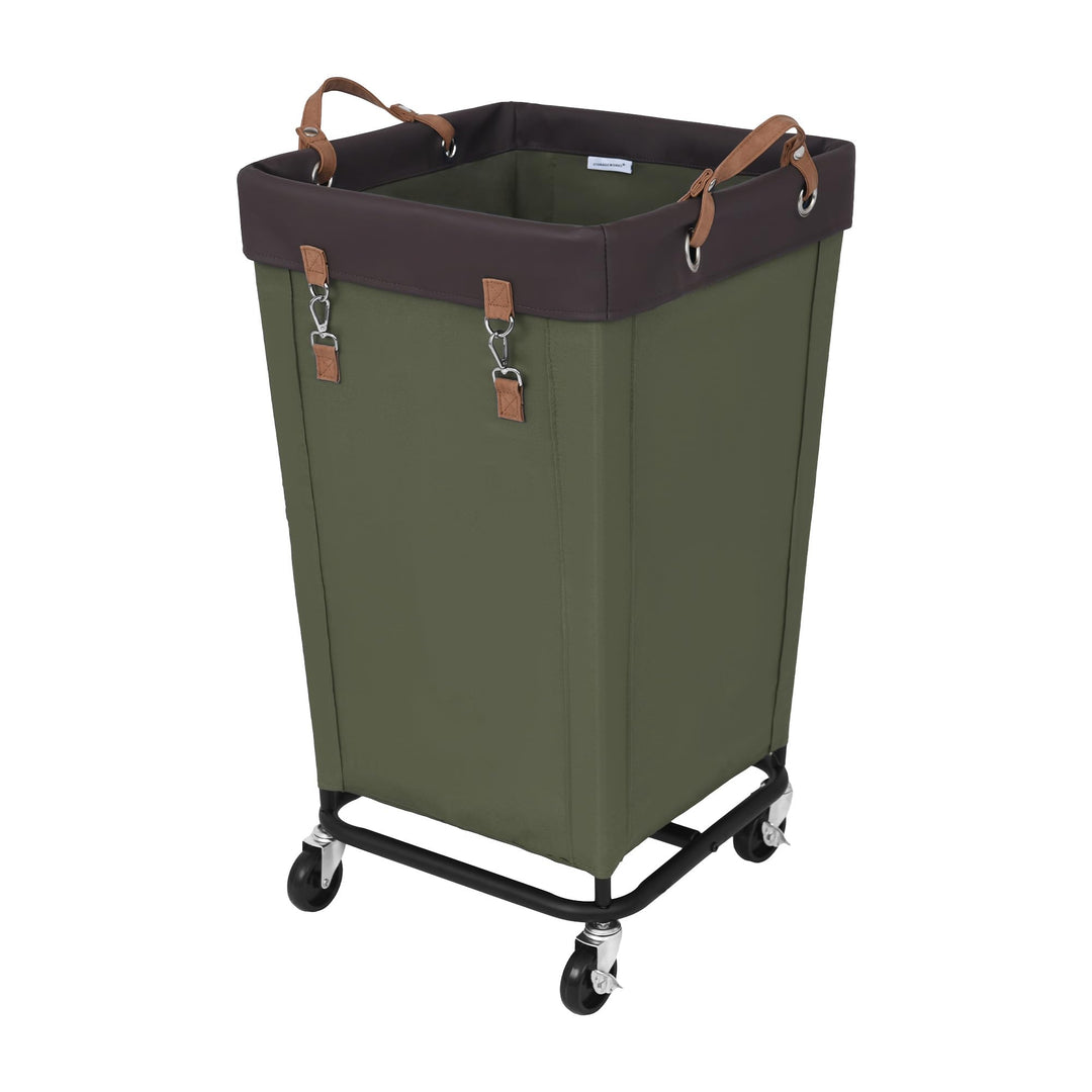 StorageWorks 160L Wäschesammler mit Rädern, grosser Wäschekorb auf Rollen für Wäsche, Wäschewagen mi