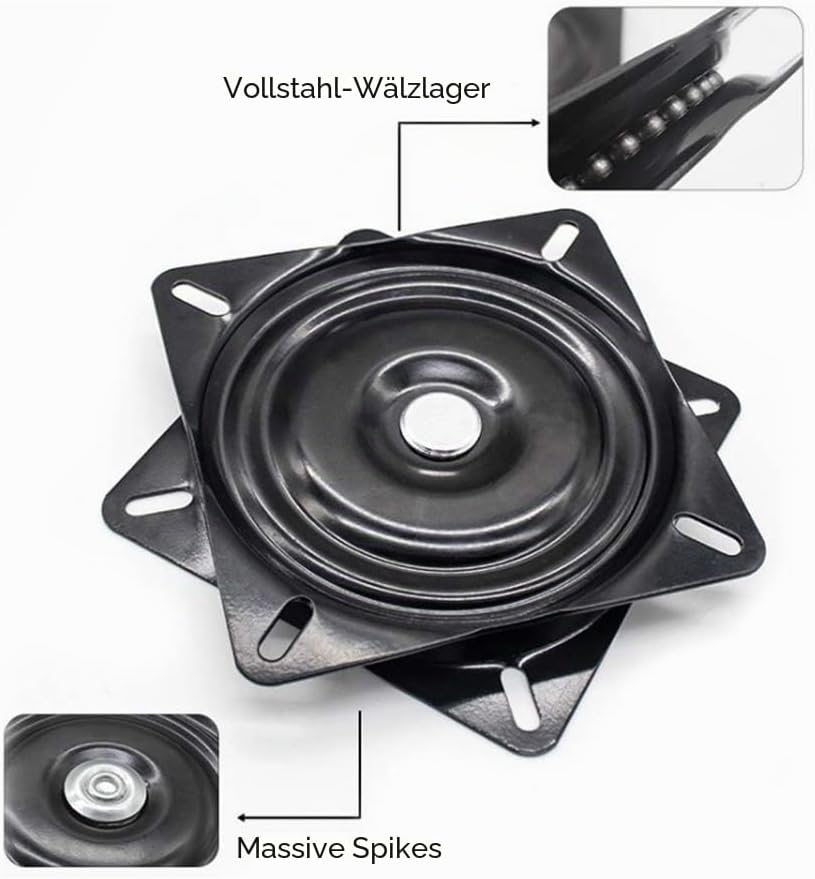Quadratische Drehteller, Universal Heavy Duty 360 Grad Sitz Swivel Base Mount Plate für TDS Bootssit