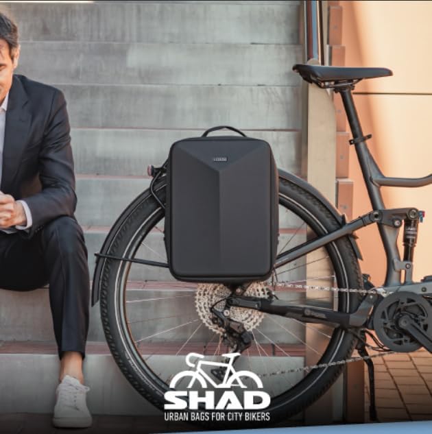 SHAD Bikes - gepäckträgertasche Rucksack Executive Backpack 12L - Fahrradtasche Rucksack Gepäckträge