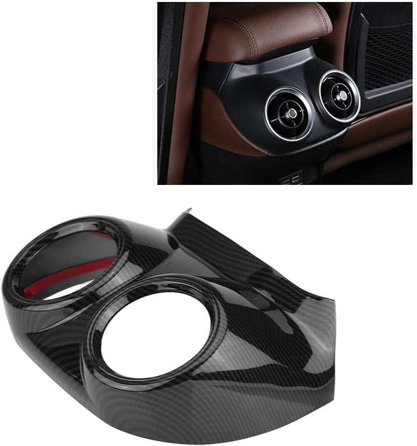 Auto-Klimaanlage Vent Outlet Trim Car Interior Rear Row Seat Autozubehör für Alfa Romeo Stelvio