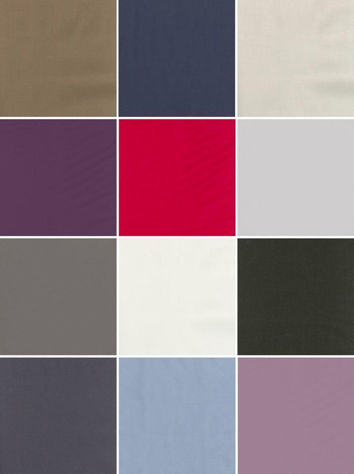 MISTRAL HOME Uni Einfarbig Wende Bettwäsche Edel Perkal 100% Ägyptische Baumwolle, Farbe:Pristine-Da