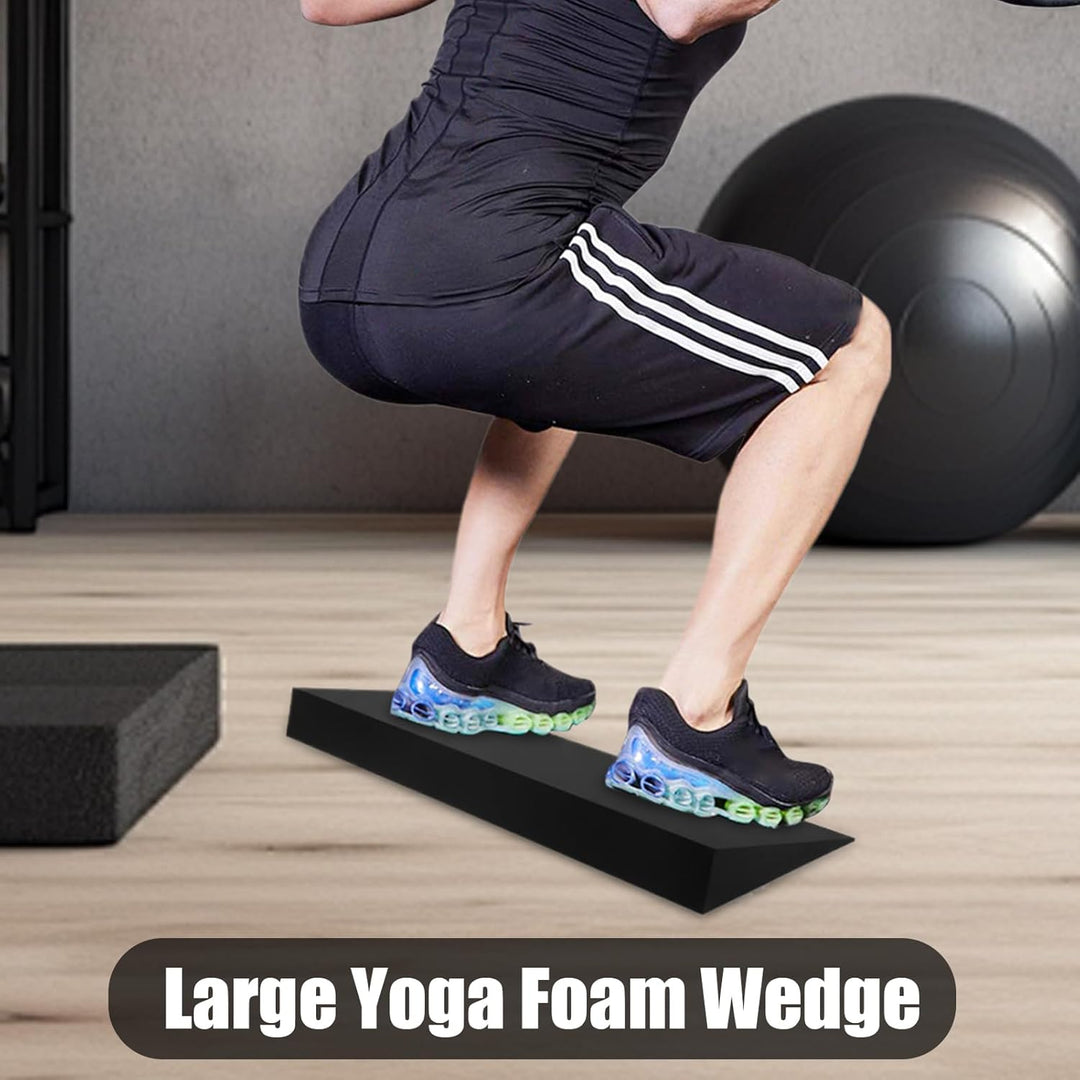 Squat Wedge, Kniebeugenblock, Hochbelastbare & Rutschfeste Squat Wedge, Wadenstrecke Mit Gewichthebe