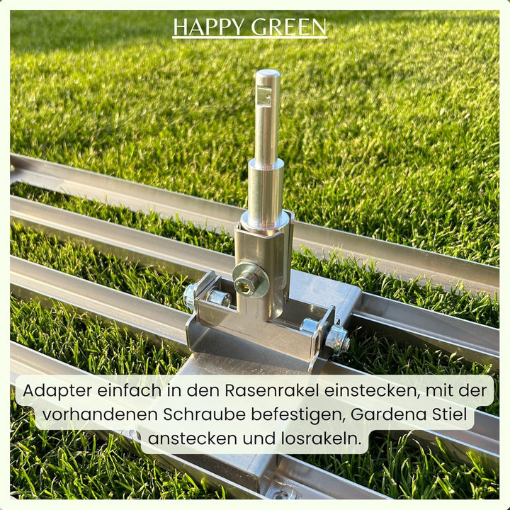 Rasenrakel Adapter für Gardena Stiel