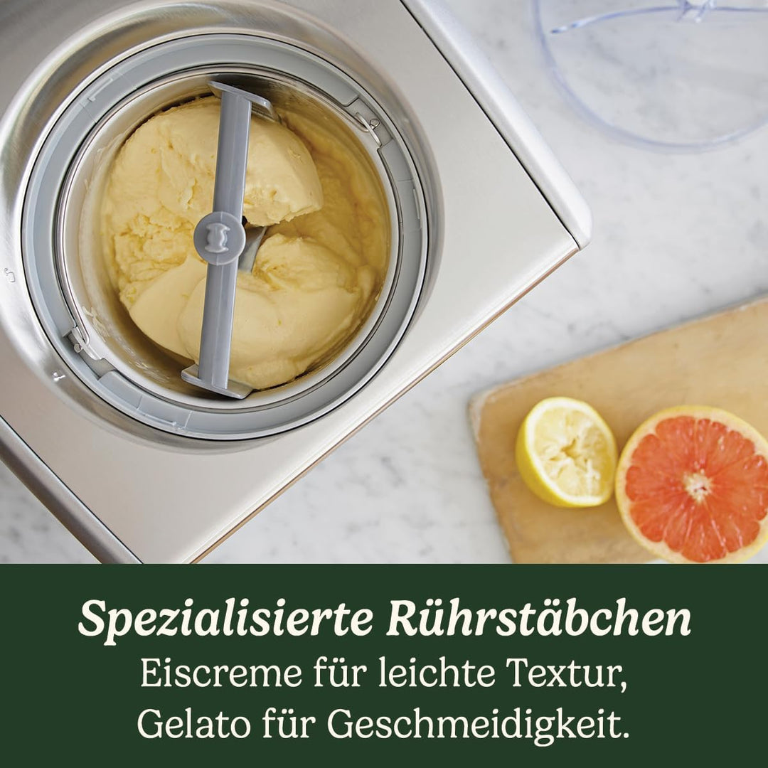 Cuisinart Icecream & Gelato Professional, Eismaschine mit selbstkühlendem Kompressor, 1,5 L Fassungs