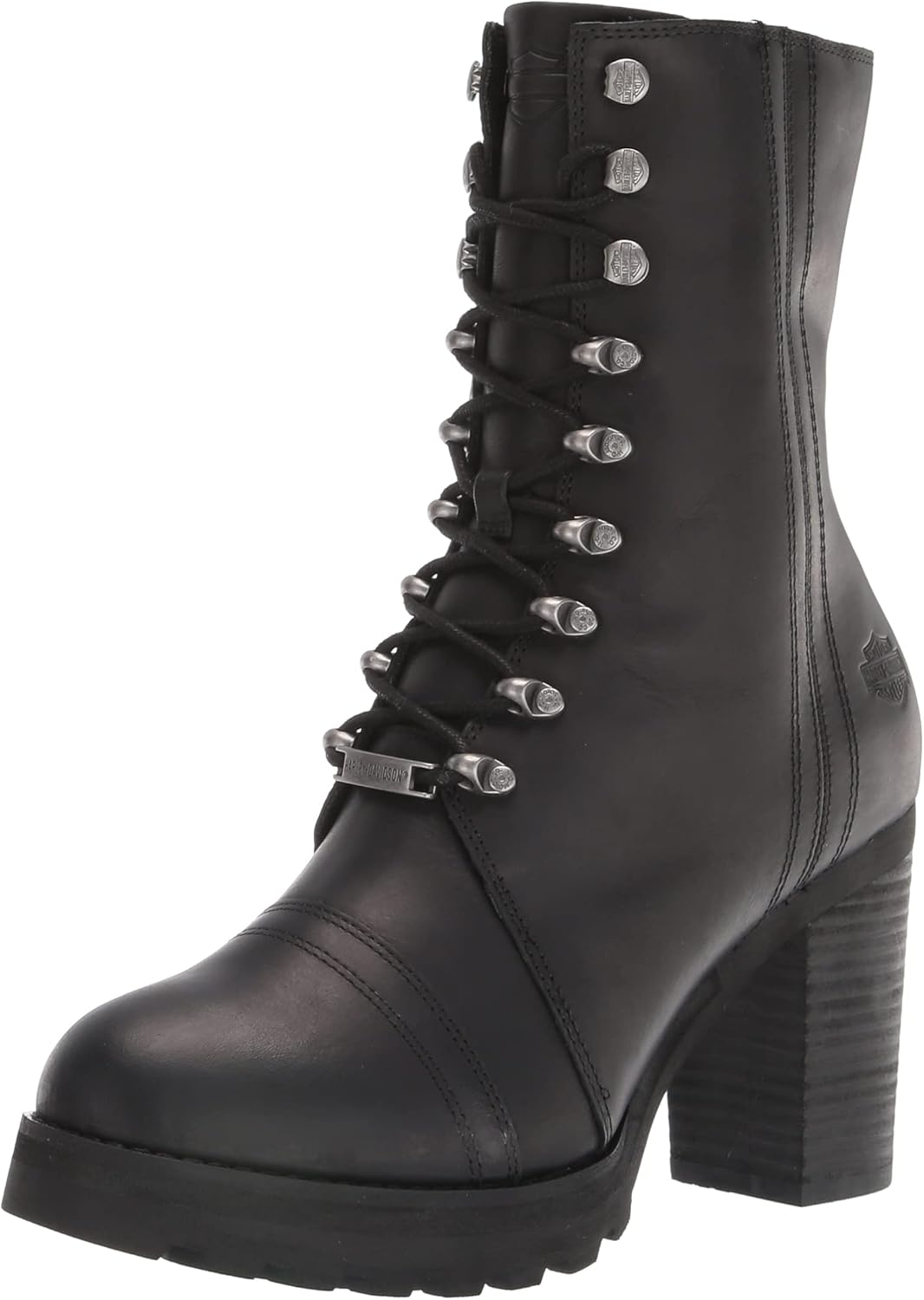 HARLEY-DAVIDSON Damen Seneca Spitze 17,8 CmMotorradstiefel 41 EU Schwarz, 41 EU Schwarz