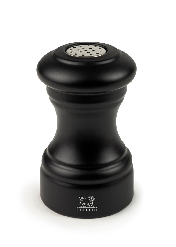 PEUGEOT - Salzstreuer Bistro 9 cm - Buchenholz - Aus Holz mit PEFC-Siegel - Mattschwarz, Mattschwarz