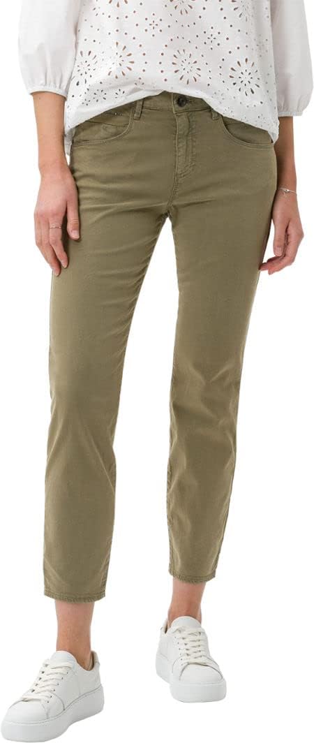 BRAX 7/8 Damen Jeans Hose Style Skinny Jeans S 7/8 Stretchdenim Blue 26W / 32L Olive, 26W / 32L Oliv