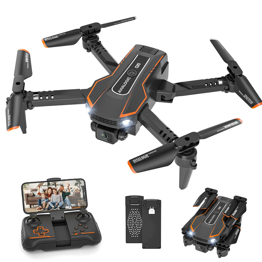Drohne mit Kamera HD 720P für Kinder, RC Drone Quadcopter mit FPV WiFi Übertragung, Kopflos Modus, 3