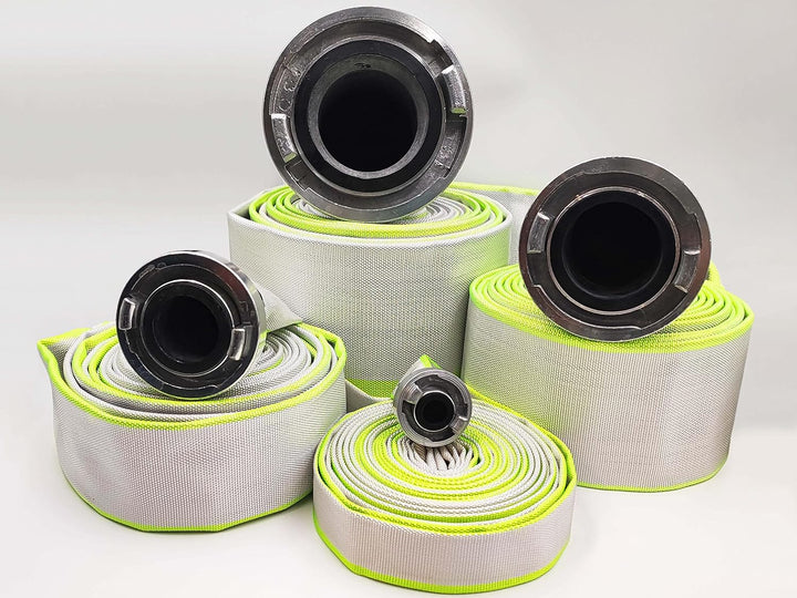 1 Zoll | D-25-5 m Industrieschlauch | Feuerwehrschlauch | Bauschlauch | Flachschlauch | Schlauch mit