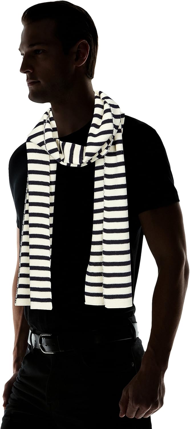Armor Lux Unisex Echarpe Rayée Guidel Mixte Schal, Natur / Schiff
