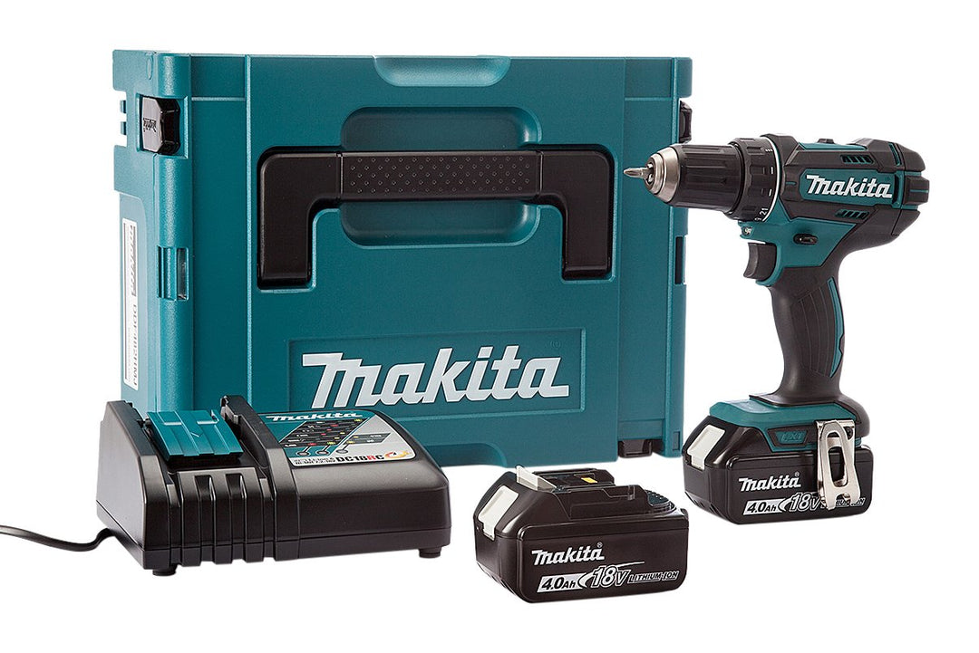 Makita DDF482RMJ Akku-Bohrschrauber 2x18V 4Ah Li-ion + koffer Makpac