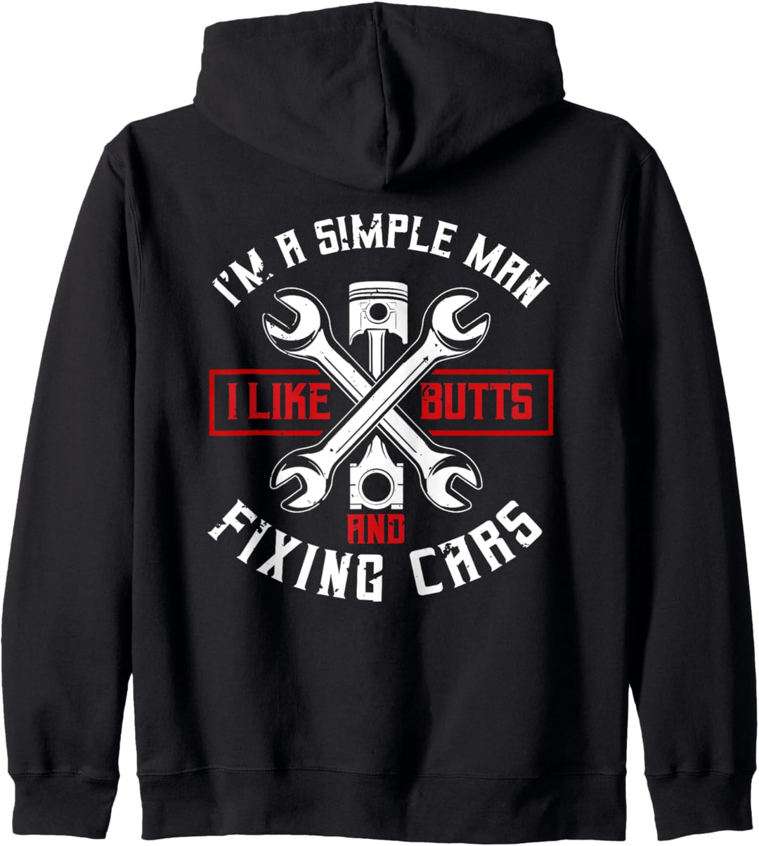 Mechanic Gifts Funny Car Repair Design On Back Kapuzenjacke