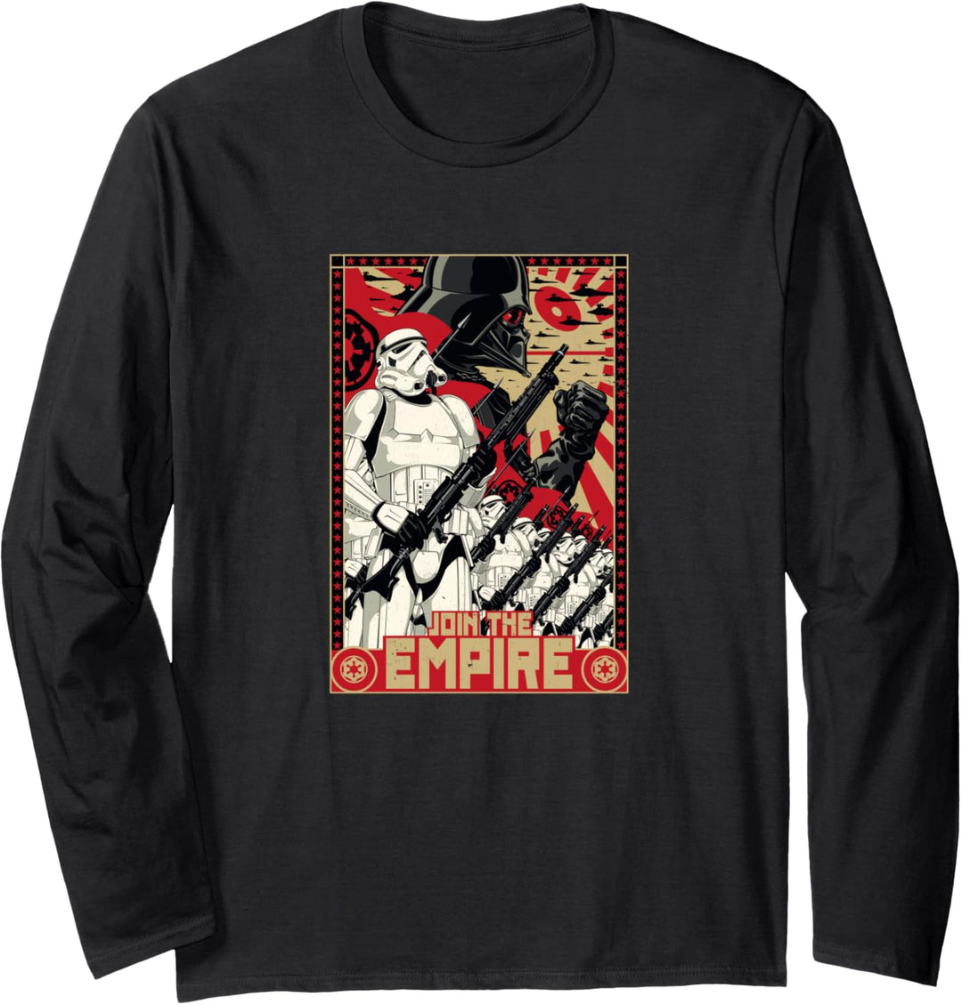 Star Wars Dark Side War Time Poster Langarmshirt