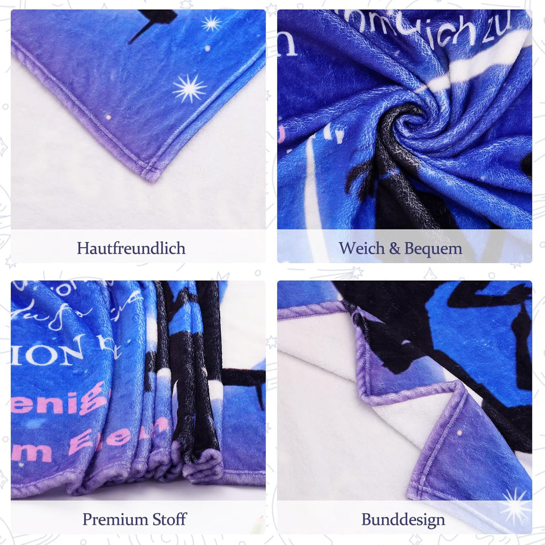 PRSTENLY Beste Freundin Geschenke, Geburtstagsgeschenke für Freundin, Flanell Decke Geschenke für Fr