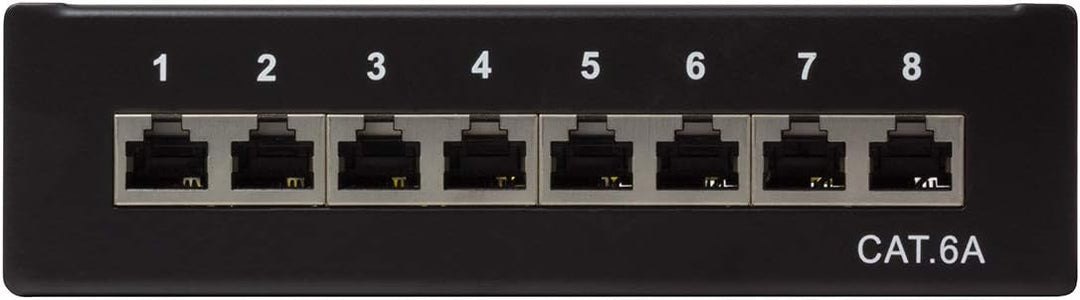 LogiLink Professional Cat.6A (500 MHz) Patchpanel - Verteilerfeld, Tisch/Wand/Desktop, STP (geschirm