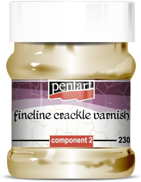 Pentart 2-Component Fineline Crackle Varnish 2x 230 ml