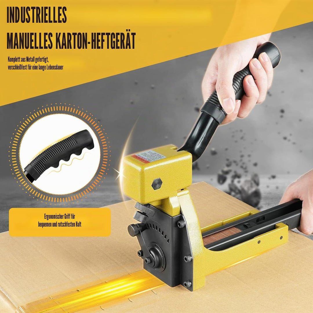 KIMSING Handtacker HB3518 16 Gauge,Tacker für Holz Pappkartons,34,7 mm Krone,18 mm Länge,Kartonversc