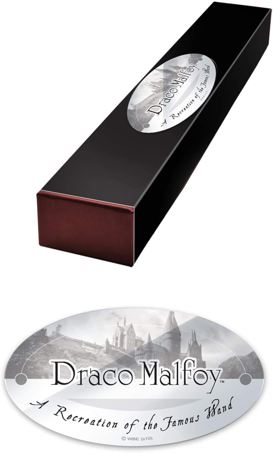 The Noble Collection - Draco Malfoy Character Wand - 16in (40cm) Wizarding World Wand with Name Tag