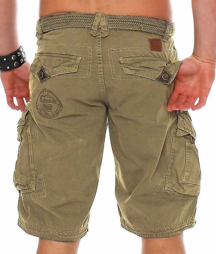 Geographical Norway Herren Kurzehose Perle Cargo Short Kurze Hose Bermuda M Khaki, M Khaki