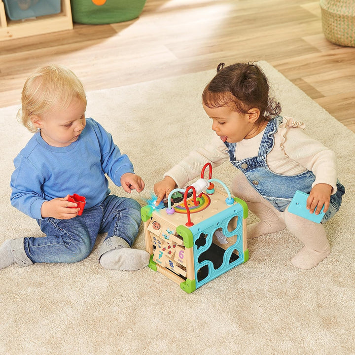 VTech Interaktiver Holz-Spielwürfel – Interaktiver Spielwürfel mit FSC®-zertifiziertem Holz – Mit ve