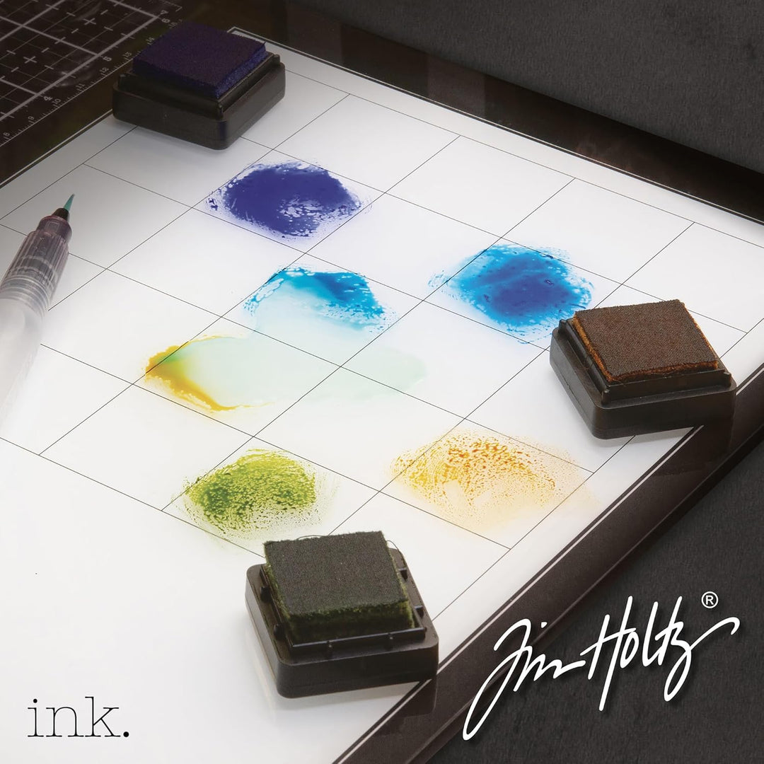 Tim Holtz Glas-Medienunterlage, Schwarz 14 x 23 inches, 14 x 23 inches
