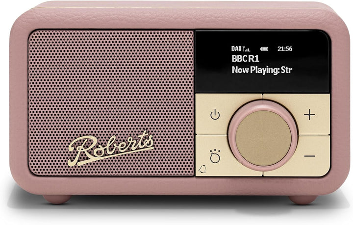 Roberts Revival Petite 2 Dab+/FM/Bluetooth mit Alarm, Rosa, Rosa
