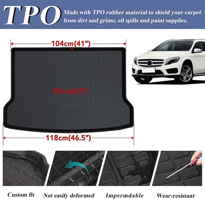 Psler Auto Allwetter Wasserdicht Protector Pad Hinten Cargo Liner Trunk Kofferraummatte für GLA 2015