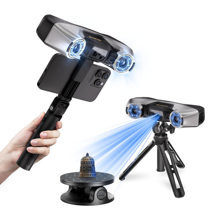 Revopoint MetroY Pro 3D-Scanner für 3D-Druck, 5 Scanmodi, bis zu 0,01 mm Präzision, 34+15+1 industri