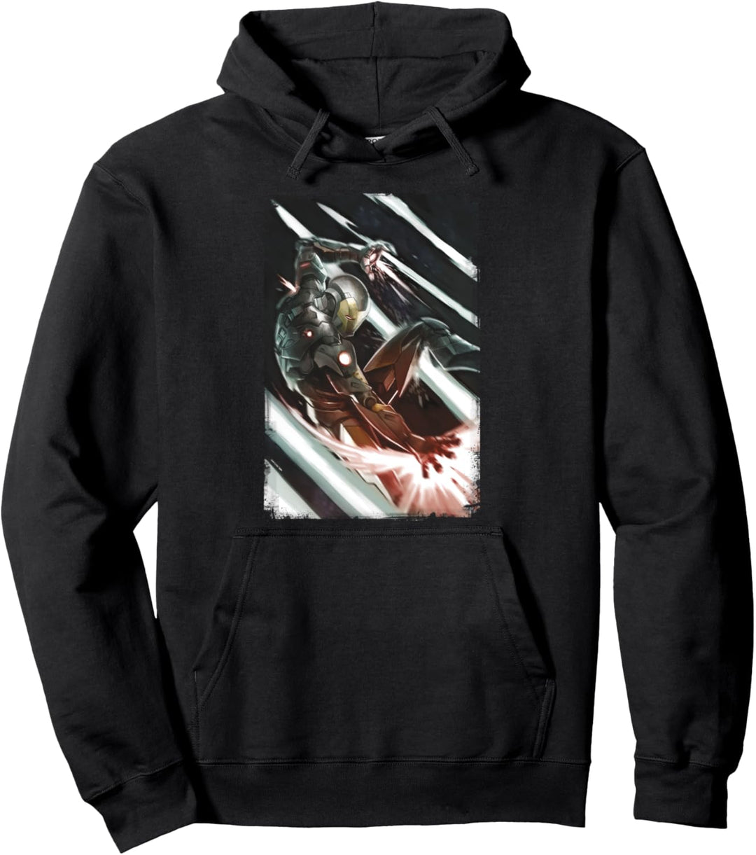 Marvel Iron Man Powerful Blast Poster Pullover Hoodie