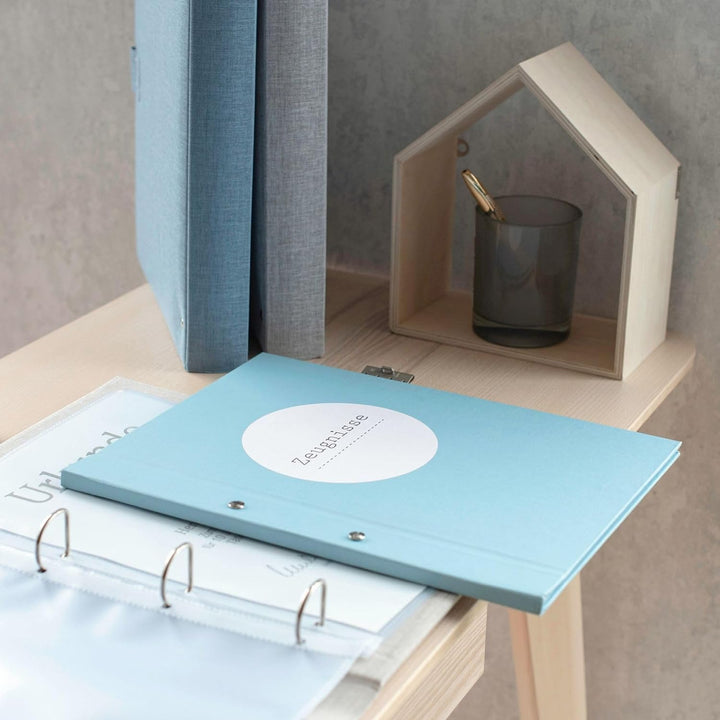 Goldbuch 53607 - Dokumentenmappe Summertime Trend 2 für DIN A4 Unterlagen, Ringbuchmappe mit 5 Sicht