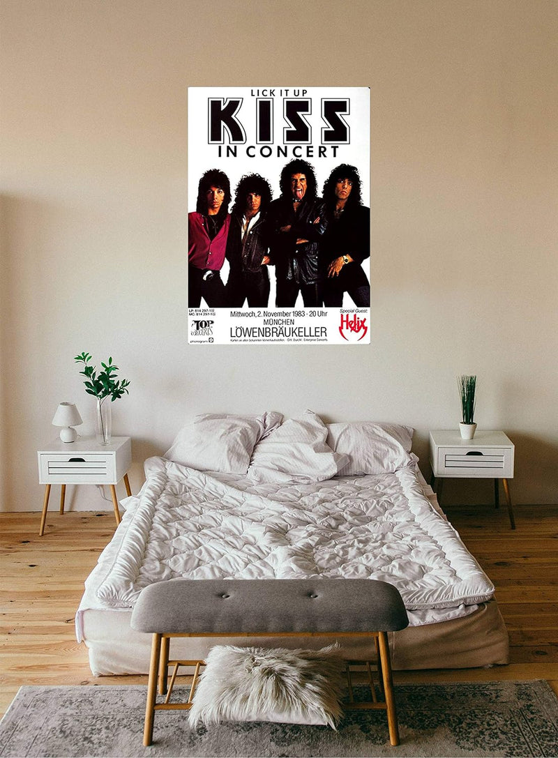 KISS - Lick it up, Tour 1983 » Konzertplakat/Premium Poster | Live Konzert Veranstaltung | DIN A1 «