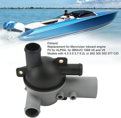 Wasserverteilungsgehäuse mit manueller Ablassschraube 863631T1 Ersatz für Mercruiser-Innenbordmotor