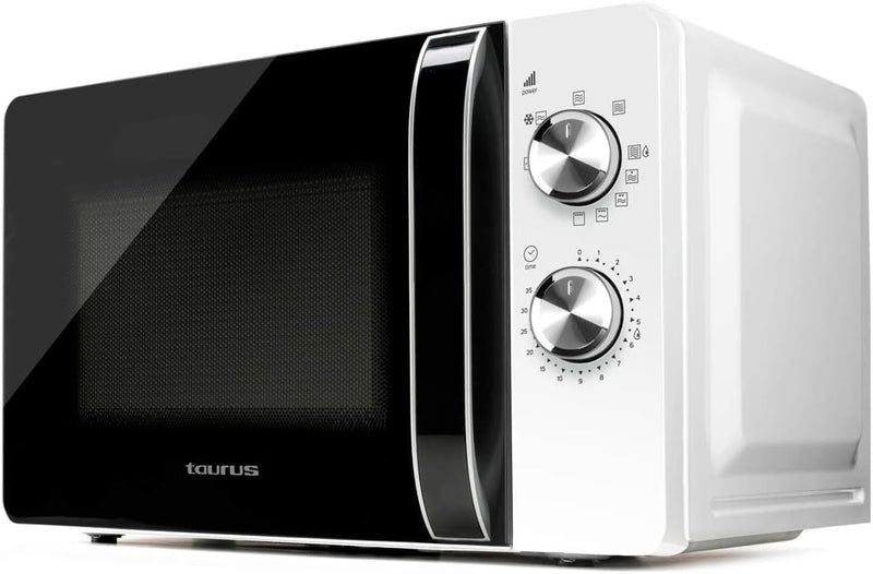 ES_MICROV_TAURUS Fastwave Mikrowelle 20 l, Digital mit Grill, ModoECO, 900W/1000W, Auftauen, MultiCo