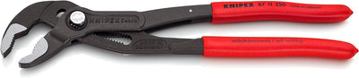 KNIPEX Cobra matic, automatische Wasserpumpenzange | Rohrzange, Chrom-Vanadium, atramentiert, 250 mm